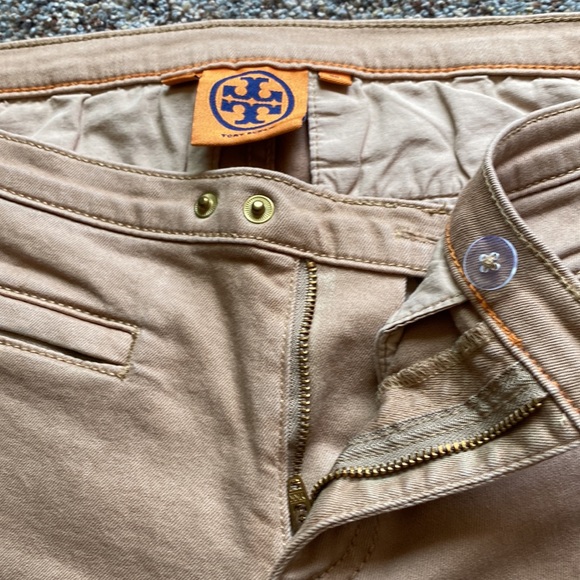 Tory Burch Riding Pants Women's Size 28 Low Rise Skinny Stretch Zip Pocket Brown - Picture 6 of 9